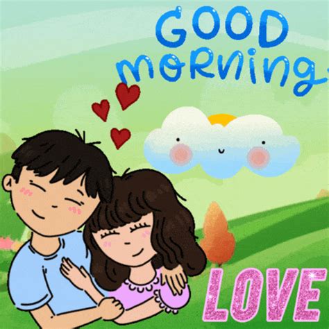 good morning love gif|good morning romantic couple gif.